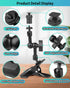 Super Clamp Camera Clamp Mount 5.5 Inches Magic Arm with 1/4" Thread, Articulating Arm with Clamp,Tripod Camera Mount Clip Clamp with Adjustable f...