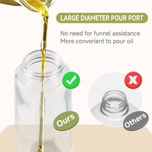 Oil Sprayer for Cooking-200ml Thick Glass Olive Oil Sprayer with Large Range, Refillable Oil Mister Spray Bottle for Air Fryer, Salad Making, Baki...