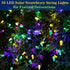 Solar Strawberry String Lights for Halloween Christmas Mardi Gras Decorations, 50 LED C6 8 Modes Solar Christmas Lights for Outdoor Mardi Gras Chr...