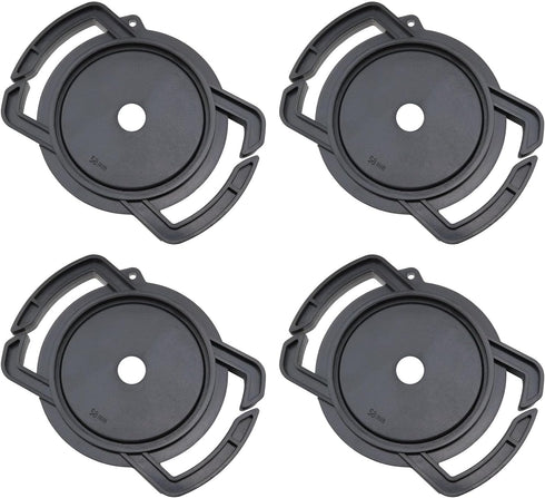 Haidong Camera Lens Cap Holder Cap Buckles Black Camera Lens Cap Cover Buckles for 67mm 58mm 52mm Lens Cap Size-4PCS...
