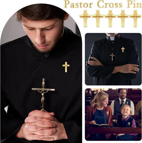 50 Pcs Cross Pin, Cross Lapel Pins Bulk, Gold Cross Lapel Pins, Cross Pins Christian Pins, Religious Cross Pins, Enamel Brooch Pins for Christian ...