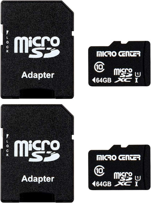 INLAND Micro Center 64GB Class 10 MicroSDXC Flash Memory Card with Adapter for Mobile Device Storage Phone, Tablet, Drone & Full HD Video Recordin...