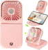 Portable Mini Fan Small Battery Operated Fan 5 in 1 as Power Bank,Phone Holder,Handheld Fan,Desk Fan, USB Rechargeable Personal Hand Fans,3000 mAh...