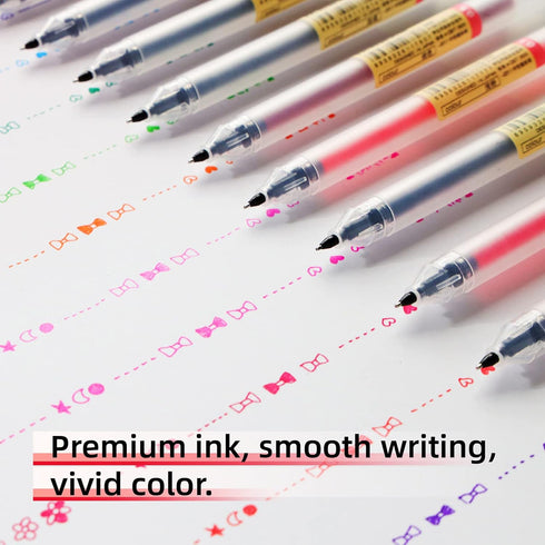 Colored Journal Planner Pens, Fine Point Gel Ink Drawing Pens, 28Pcs 0.5mm,Quick Dry,Japanese Style Smooth Writing Fineliner Pen for Bullet Journa...