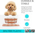 MODGY Collapsible Dog Food Bowl Dish, Reusable, Plastic Travel Size, Portable Container, Camping, Hiking, Car, Road Trip Essential, Cute Pattern, ...