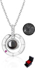Sllaiss Austria Cubic Zirconia 100 Languages Necklace for Women Men 925 Sterling Silver I Love You Necklace Memory Personalized Gift for Her...