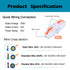 50Pcs Butt Terminals 1 to 1 Inline Electrical Lever Wire Connectors kit Compact Splicing Connector Assortment Lever Nuts Assortment Transparent Co...