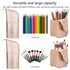 Makeup Brush Holder Organizer Bag Professional Artist Brushes Travel Bag Stand-up Makeup Cup Waterproof Dust-proof Brush Storage Pouch Case (Rose ...