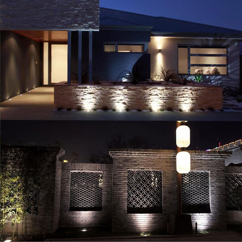 Low Voltage LED In-ground Lights Well Light Landscape Light 3W 12V 24V Waterproof IP67 Pathway Lights Outdoor spotlights Trees Flags for Garden,Ya...