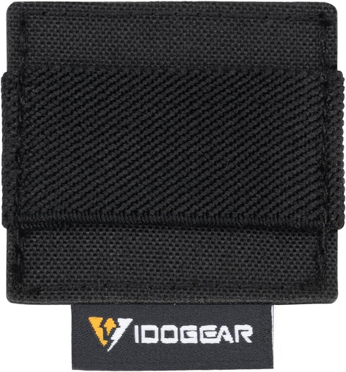 Tactical Cable Storage Sticker Reusable Fastening Cable Ties with Hook and Loop for Tactical Helmet, Headset, Walkie-Talkie(1pc,Black)...
