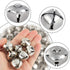 BigOtters 50 Pcs Jingle Bells for Crafting, 1 Inch Craft Bells Bulk for DIY, Home Christmas Decoration, Silver...