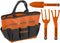 Black & Decker Four Piece Gardening Hand Toolset for Kids – Garden Tool Bag That Holds Plastic Hand Tools...