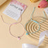 Big Sister Bracelet Little Sister Bracelet set 2, Big Sister Gift, Big Sister Gifts for Sisters from Little Girls, Pink Lake Blue Wax Thread Woven...