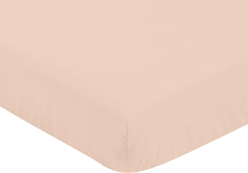 Sweet Jojo Designs Peach Baby or Toddler Fitted Crib Sheet for Watercolor Floral Collection...