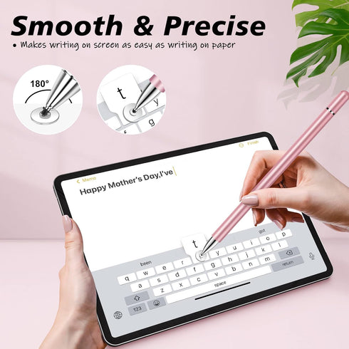Stylus for iPad (2 Pcs), StylusHome Magnetic Disc Universal Stylus Pens Touch Screens for Apple/iPhone/Ipad pro/Mini/Air/Android/Microsoft/Surface...
