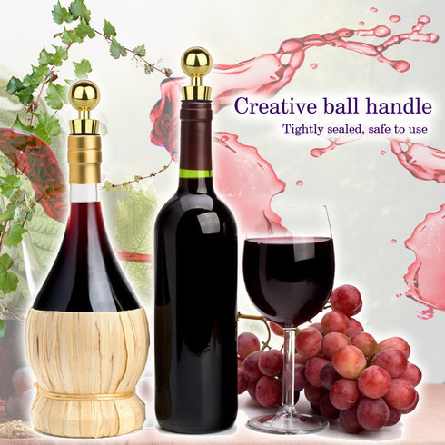 3 Pcs Wine Stopper Bottle Stopper Wine Saver, Yimerlen Silicone Vacuum Wine Bottle Corks, Reusable Wine Stopper Used for Bar, Holiday Party Keep W...