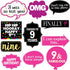 9th Birthday Photo Booth Party Props - 40 Pieces - Funny Kids Birthday Party Supplies, Decorations and Favors...