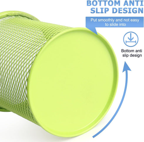 Tamaki Pen Holder Cup for Desk, Wire Mesh Pencil Cup Holder for Desk Office Pen Organizer (Green)...