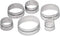 Stainless Steel Cookie Cutters - Set of 6-1 3/4", 2 3/8", 23/4", 3 1/4", 3 3/4", 4 1/4" - Cookies, Donuts, Pastries and Scones...