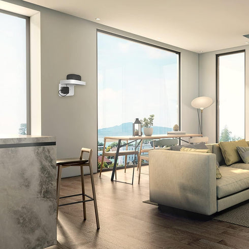 Outlet Shelf, Wall Holder for Kitchen Organization,A Space Saving Solution for Google,Speakers, Phones, Electric Toothbrush(White-Standard-Horizon...