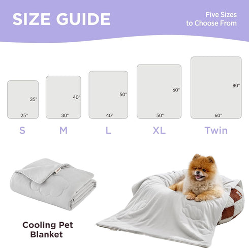 Lesure Premium Cooling Blankets for Small Dogs - Washable Small Dog Cooling Throw Blanket with Q-MAX>0.4?Durable Self Cooling Pet Mat for Cat, Sof...