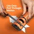 Orange Ninja Mini Knife Sharpener - Coarse & Fine Knife Sharpener, Knife Sharpening System- Knife Sharpeners for Kitchen Knives, Pocket Kitchen Kn...