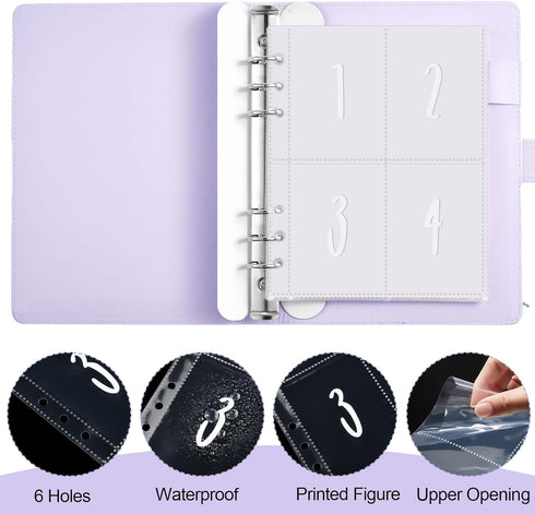 100 Envelope Challenge Binder Kit A5 Money Saving Budget Binder Fun Money Saver Book Organizer with Cash Envelopes Budget Planner to Save 5, 050, ...