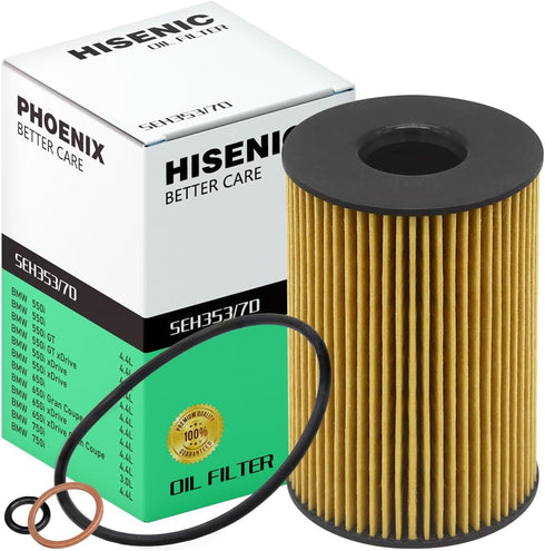 Oil Filter Fits BMW V8 4.4L 550i 650i 750i 750Li Alpina B7 M5 M550i M6 M760i M8 M850i X5 X6 X7 | Part No. 11427580676 11427583220 11427600089 1142...