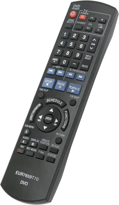 New EUR7659T70 Replaced Remote fit for Panasonic DVD Recorder DMR-EZ27 DMR-EZ27K DMR-EZ27P...