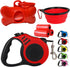 Retractable Dog Leash,Heavy Duty Dog Leash Retractable,Dog Walking Leash for Small Dog or Cat up to 26 lbs,360° Tangle-Free Strong Nylon Tape,Anti...