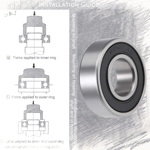 Front and Rear Wheel Bearing Set fit Coleman Powersports CT200U, CT200U-EX Trail 200 Mini Bike, Baja MB165 MB200 Mini Bikes Part# GB276-89/6202Z (...