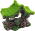 Aquarium Decoration House Resin Hollow Hideout House, Fish Tank Accessories Cave Ornament Tank Small Fish Hideaway with Moss...