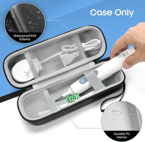 Toothbrush Travel Case Fits for Oral-B Pro 1000 5000 7500 7000 6000 9600 for Philips Sonicare ProtectiveClean 4100 6100 5100 6500 7500 Electric To...