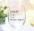 40th Birthday Gifts for Women and Men Wine Glass - Funny Is You 40 Gift Idea for Mom Dad Husband Wife – 40 Year Old Party Supplies Decorations for...