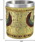 Egyptian Theme Golden Winged Isis Motherhood and Magic Goddess Beer Stein Tankard Coffee Cup Mug Great Gift For Ancient Egyptian Culture Lovers Sc...