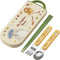 Skater My Neighbor Totoro Utensil Set - Cat Bus - Includes Reusable Fork, Spoon, Chopsticks and Carrying Case - Authentic Japanese Design - Durabl...