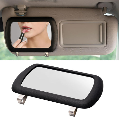 Car Sun Visor Vanity Mirror, Universal Clip on Mirror for Car Visor Vehicle Makeup Mirror for Women Men in Car, Suv, Truck (Black)...