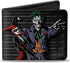 Buckle-Down Men's DC Comics Wallet, Bifold, Harley Quinn Hugging Joker Pose Lineup Grays, Vegan Leather, Multicolor, Standard Size...