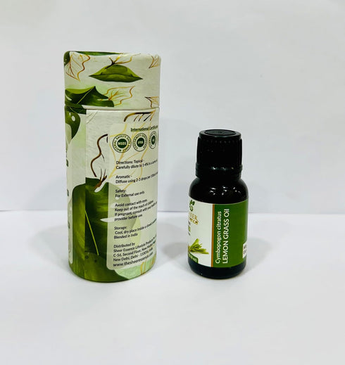 Lemon Grass Oil 15 ML (0.51 Fl.OZ) | 100% Pure Natural Undiluted Uncut Therapeutic Grade Cymbopogon Citratus Essential Oil...