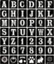3 Inch Letter Stencils Symbol Numbers Craft Stencils, 42 Pcs Reusable Plastic Alphabet Templates for Painting on Wood, Wall, Fabric, Rock, Glass, ...