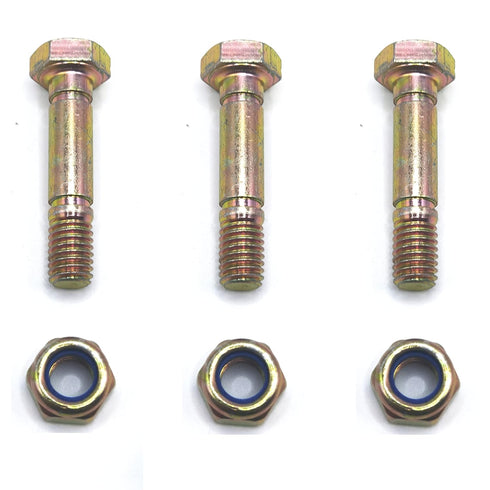 3 PK 710-0890 Shear Bolts and Nuts for MTD Craftsman Troy-Bilt Cub Cadet 710-0890A 910-0890A 910-0890 Two-Stage Snow Thrower Models (2004 & Prior)...