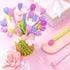 18 Pieces Color Changing Flower Pens Ballpoint Pens Colorful Gel Ink Rollerball Pens for School Home Office Kids Girls Presents (Cherry Blossom Tu...