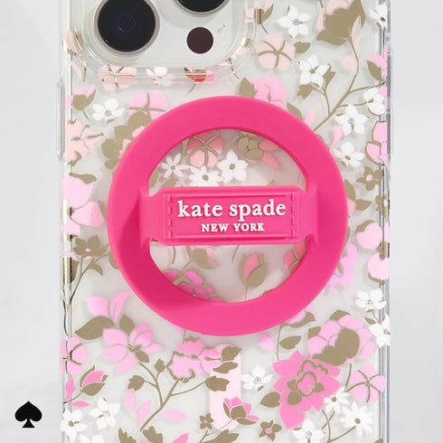 Kate Spade New York Magnetic Phone Loop Grip - Removable and Collapsible - Pom Pom Pink...