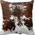 Leaveland Throw Pillowcase 16 x 16 Tri Color Brown Cowhide Print Throw Pillow Cover...