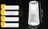 YBM Home Salt and Pepper Shakers Acrylic with Stainless Steel Lid, 1.5oz Clear Spice Herb Dispenser for Dining Table and Farmhouse Decoration, 123...