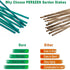 Plant Stakes 50 PCS Garden Green Bamboo Sticks Plant Support Stakes for Indoor and Outdoor Plants, Wooden Sign Posting Flower Pot Garden Stakes(15...