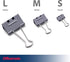 Officemate EZ Binder Clips, Large Size, 12/Box, Gray (99200)...