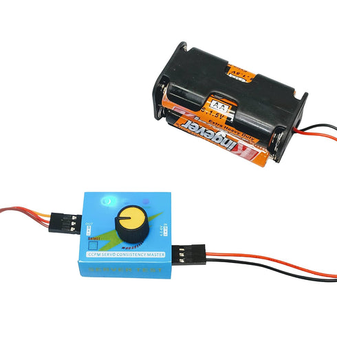 Servo Motor Tester Kit | 180 Degree 9g Servo Motor + RC Servo Tester Controller + 6V Battery Holder...