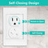 Outlet Covers (38 Pack) Child Proof Outlet Plug Covers Self-Closing Design Swivel Baby Proof Outlet Covers Durable ABS Plastic Electrical Outlet P...