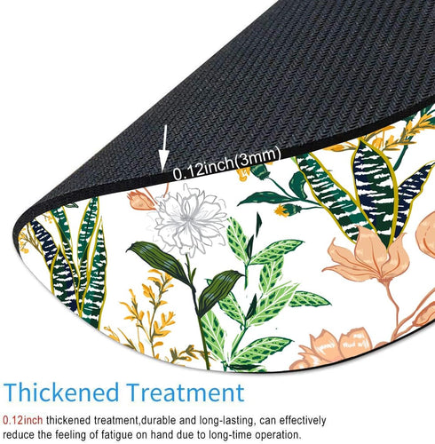 Mouse Pad, Beautiful Floral Round Mouse Pad, Waterproof Circular Small Mouse Pads with Designs, Non-Slip Rubber MousePads for Office Home Laptop T...